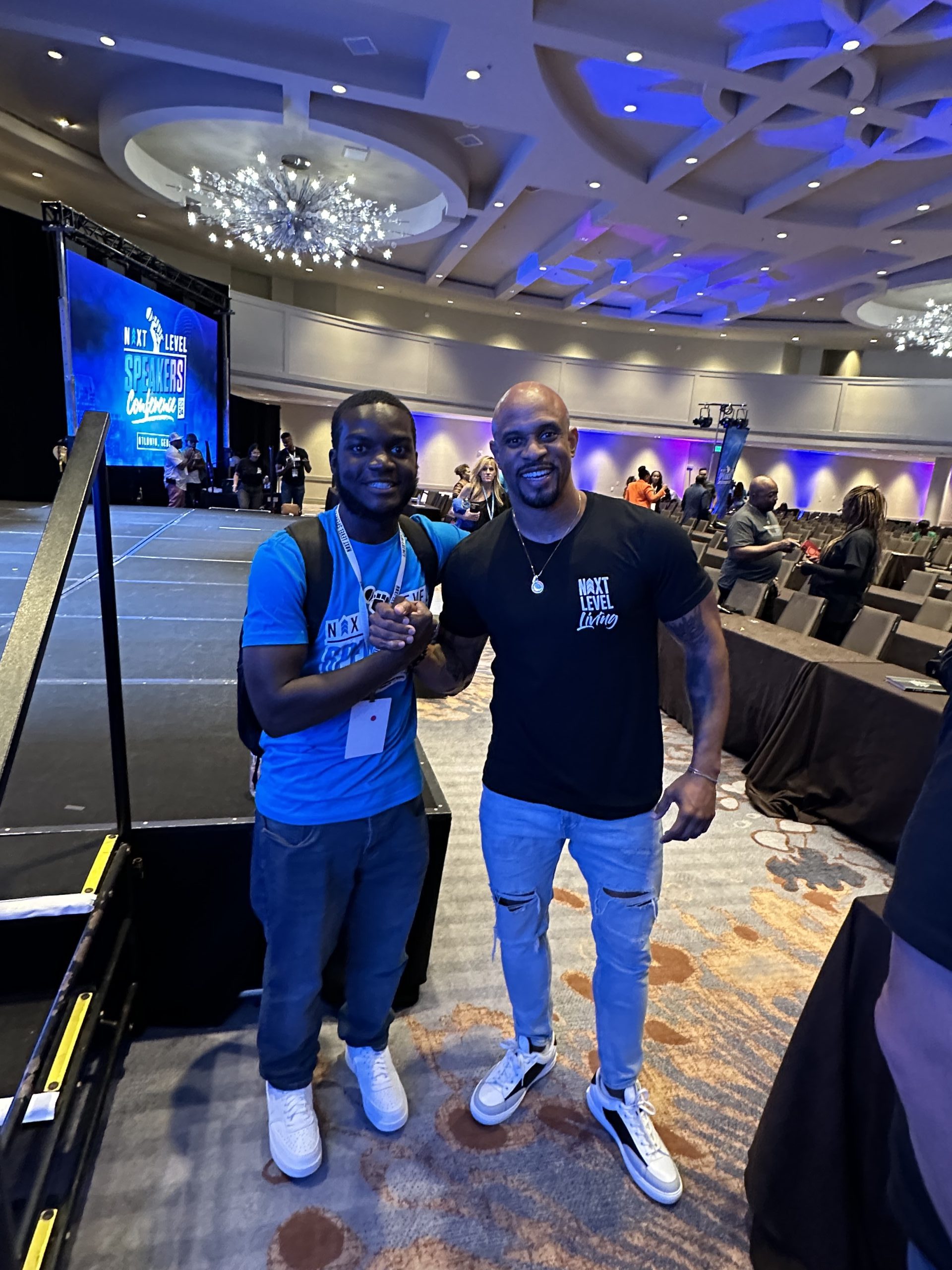 Coach Rechy with Jeremy Anderson