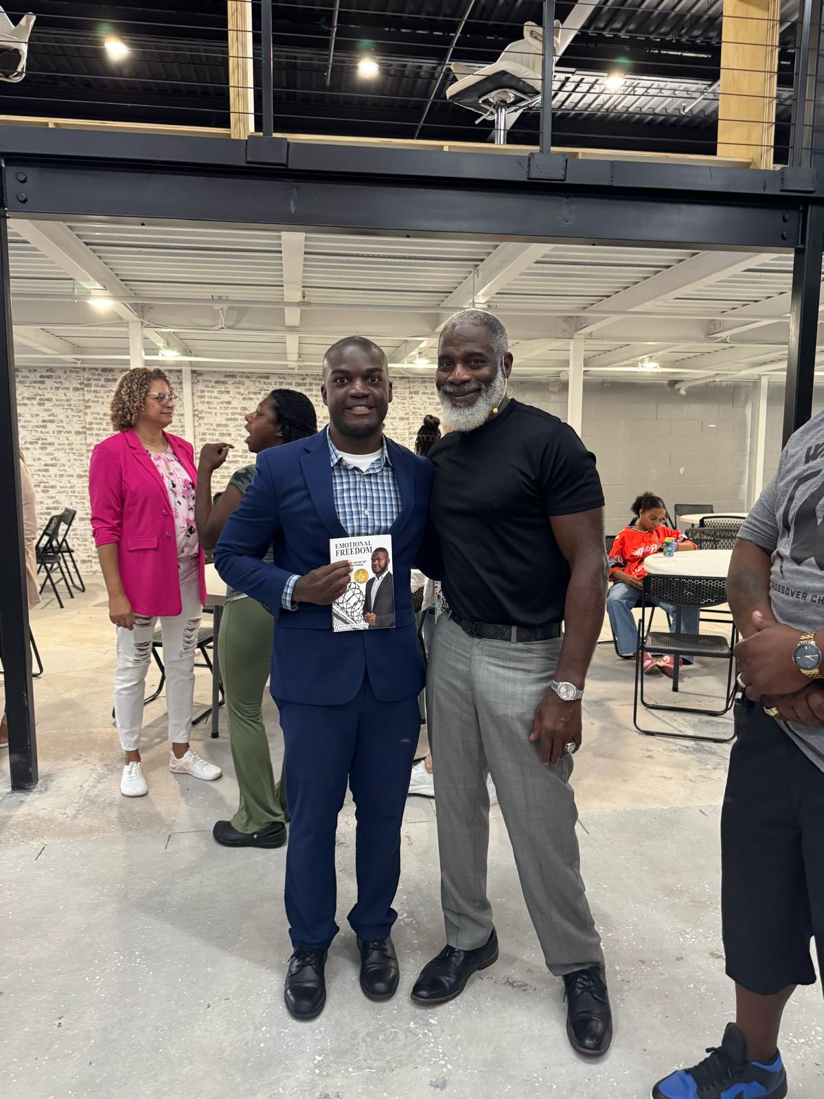 Coach Rechy with Myron Golden