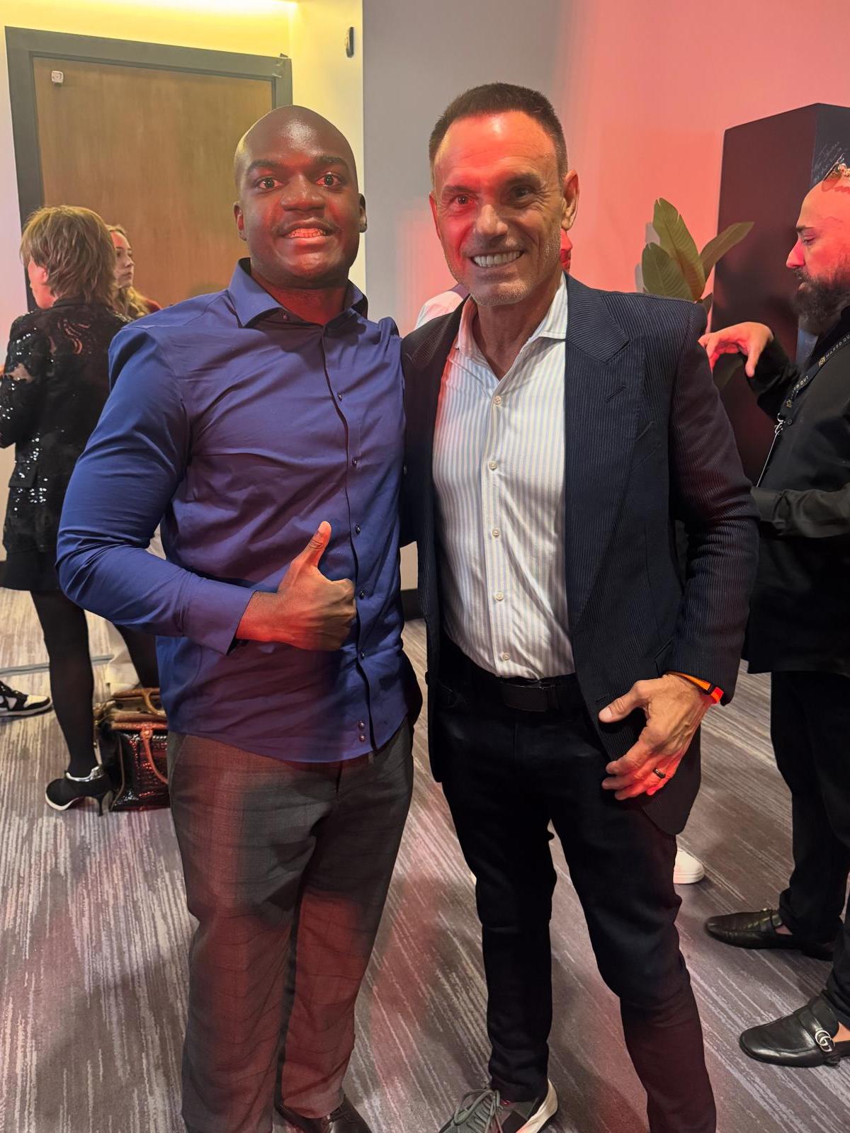 Coach Rechy with Kevin Harrington